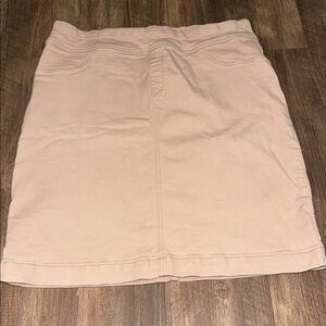 The Main Street‎ Exchange 'Sara' Midi Stretch Denim Skirt in Dusty Rose sz 16